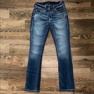 Men’s Buckle Black Blue Jeans